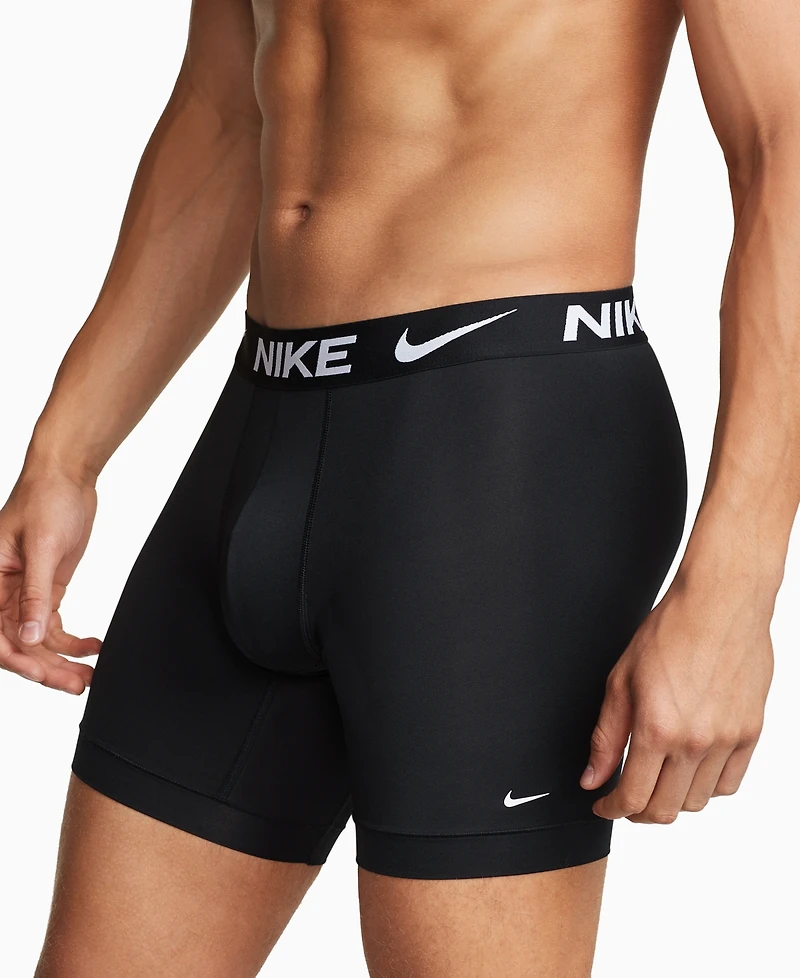 Nike Men's 3-Pack Dri-fit Essential Micro Long Boxer Briefs