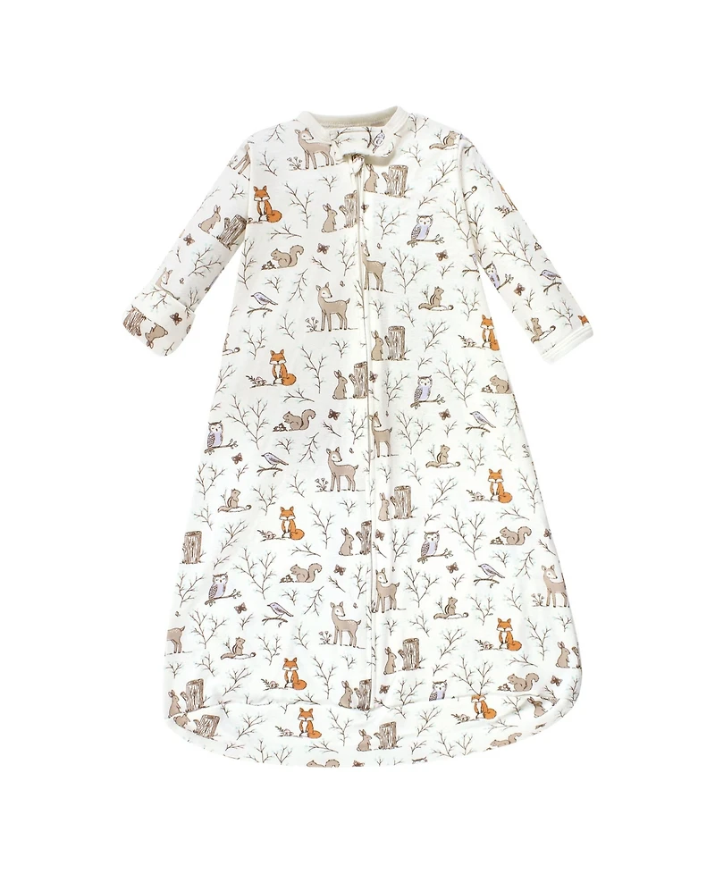 Hudson Baby Baby Girls Hudson Cotton Long-Sleeve Wearable Sleeping Bag