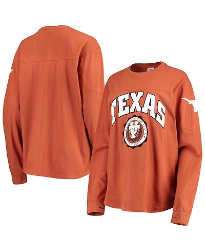 Women's Pressbox Texas Orange Longhorns Edith Long Sleeve T-shirt