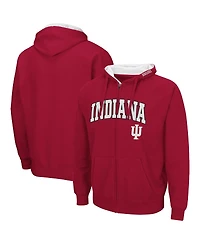 Colosseum Men's Indiana Hoosiers Arch Logo 3.0 Full-Zip Hoodie