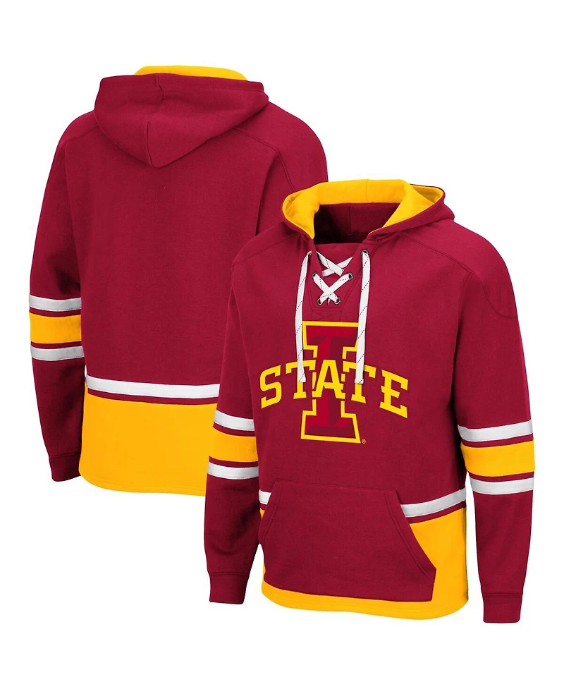 Men's Colosseum Iowa State Cyclones Lace Up 3.0 Pullover Hoodie