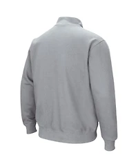 Men's Colosseum Heathered Gray Washington Huskies Tortugas Team Logo Quarter-Zip Jacket