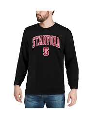 Colosseum Men's Stanford Cardinal Arch & Logo Crew Neck Sweatshirt
