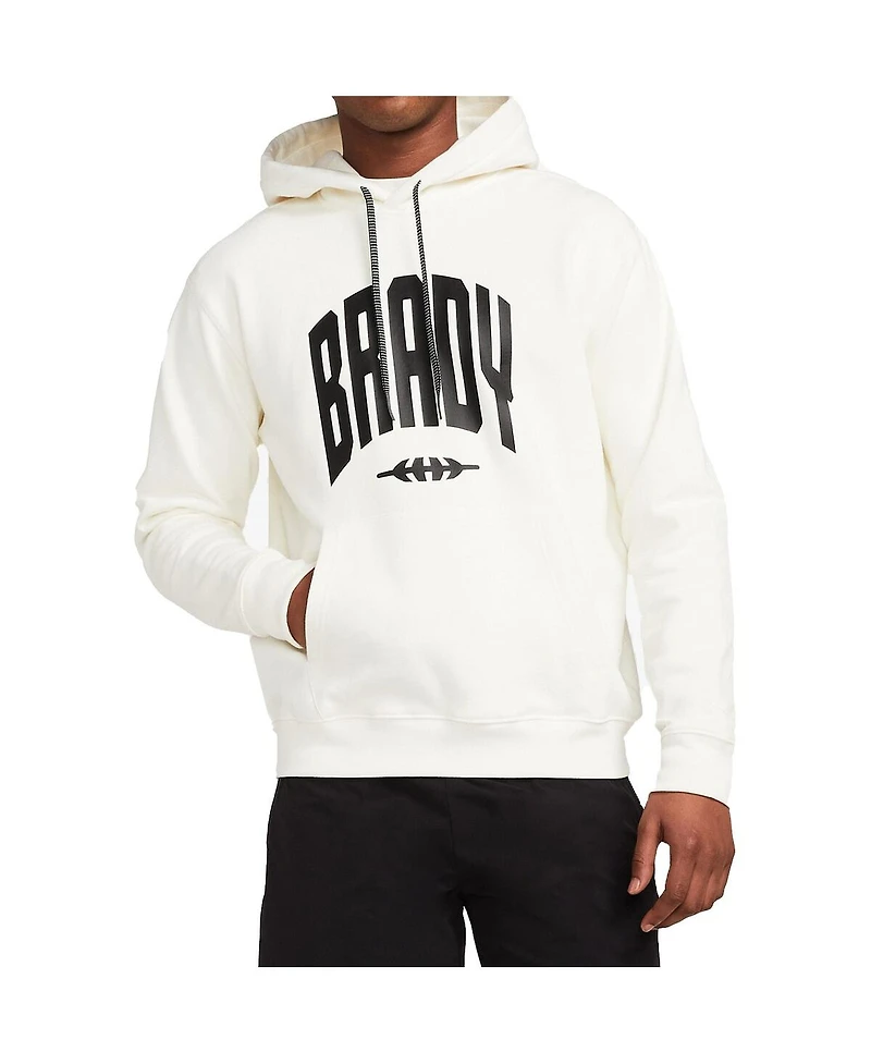 Men's Brady White Varsity Pullover Hoodie