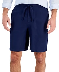Club Room Men's 100% Linen Drawstring Shorts, Created for Macy's