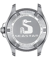 Tissot Unisex Seastar Silver-Tone Stainless Steel Bracelet Watch 36mm