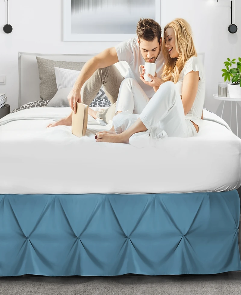 Nestl Bedding 14" Tailored Pinch Pleated Bedskirt