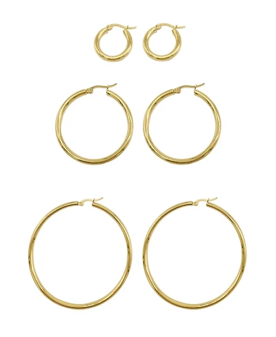 Adornia Hoop Earring Set