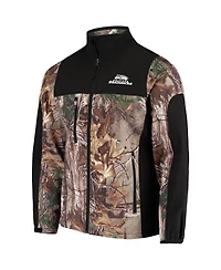 Men's Dunbrooke Realtree Camo and Black Seattle Seahawks Circle Hunter Softshell Full-Zip Jacket