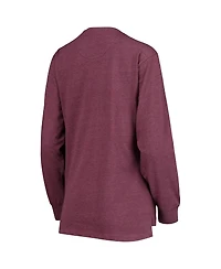 Women's Pressbox Maroon Minnesota Golden Gophers Two-Hit Canyon Long Sleeve T-shirt