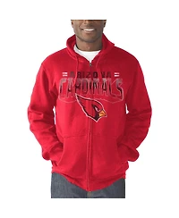 Men's G-iii Sports by Carl Banks Cardinal Arizona Cardinals Perfect Season Full-Zip Hoodie