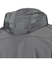 Men's Dunbrooke Graphite Cleveland Browns Circle Zephyr Softshell Full-Zip Jacket