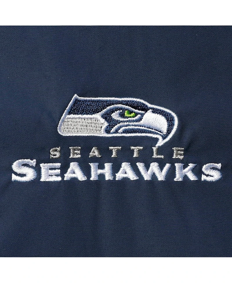 Men's Dunbrooke Navy Seattle Seahawks Triumph Fleece Full-Zip Jacket