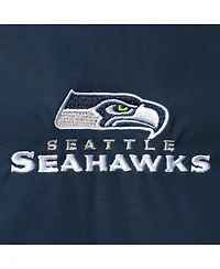 Men's Dunbrooke Navy Seattle Seahawks Triumph Fleece Full-Zip Jacket