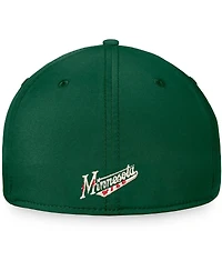 Men's Fanatics Green Minnesota Wild Team Core Primary Logo Flex Hat