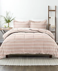 ienjoy Home Ultra Soft Stripe Reversible - Pc. Comforter Set
