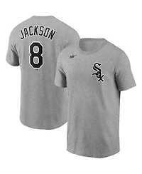 Men's Nike Bo Jackson Heathered Gray Chicago White Sox Cooperstown Collection Name and Number T-shirt