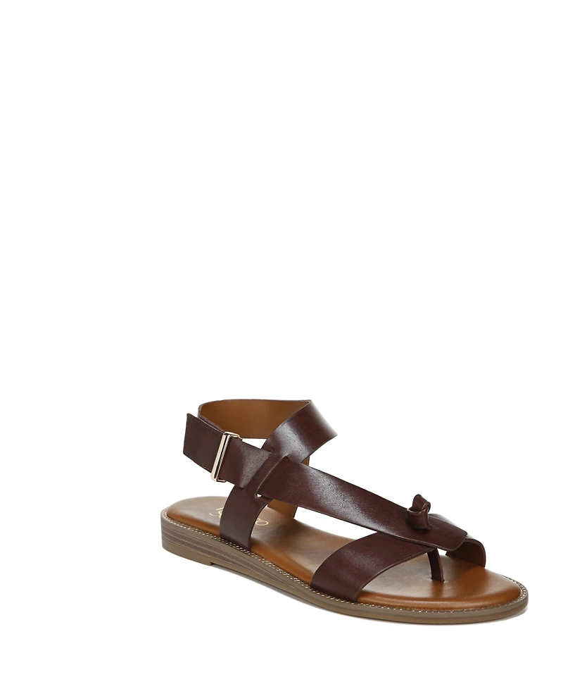 Franco Sarto Women's Glenni Hidden Adjustable Strap Flat Sandals