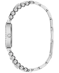 Guess Women's Crystal Beaded Stainless Steel Bracelet Watch 30mm