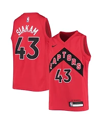 Big Boys Nike Pascal Siakam Red Toronto Raptors 2020/21 Swingman Jersey - Icon Edition
