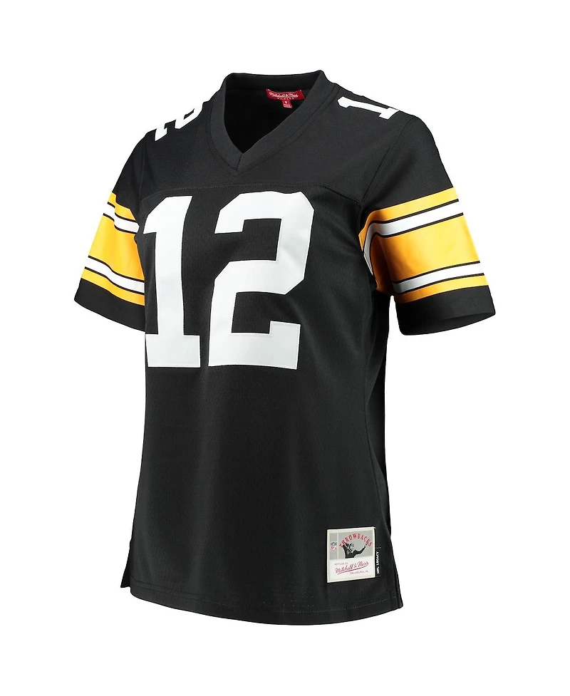 Women's Mitchell & Ness Terry Bradshaw Black Pittsburgh Steelers Legacy Replica Player Jersey