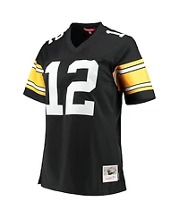 Women's Mitchell & Ness Terry Bradshaw Black Pittsburgh Steelers Legacy Replica Player Jersey