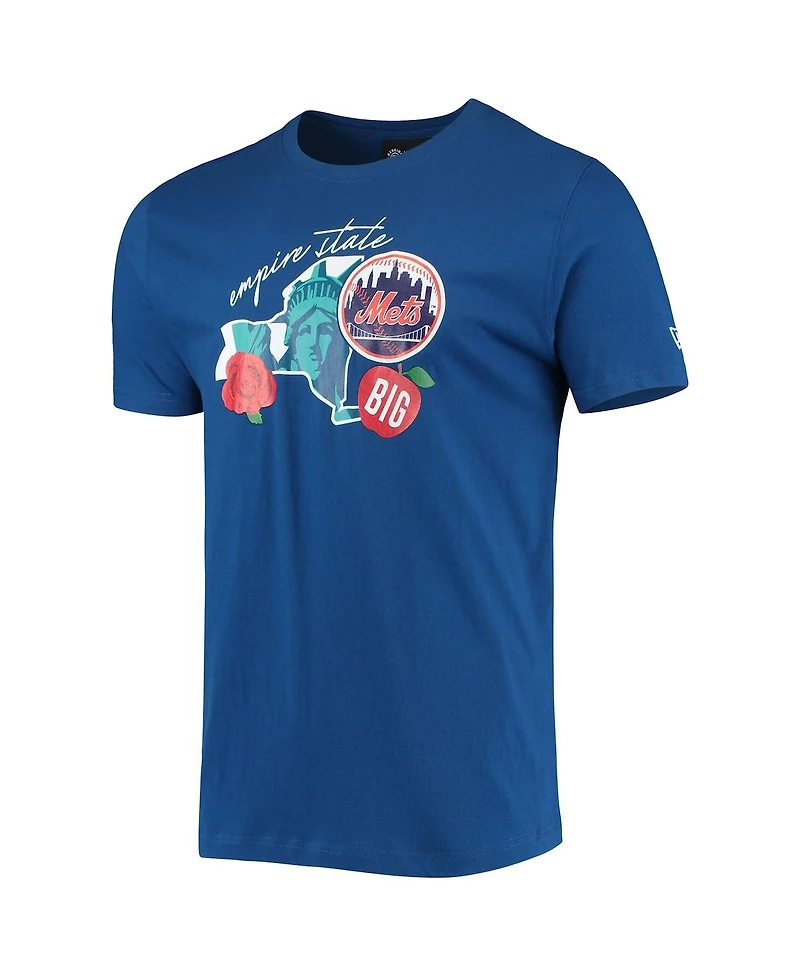 Men's New Era Royal New York Mets City Cluster T-shirt
