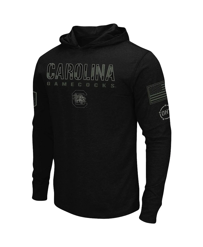 Men's Black South Carolina Gamecocks Oht Military-Inspired Appreciation Hoodie Long Sleeve T-shirt