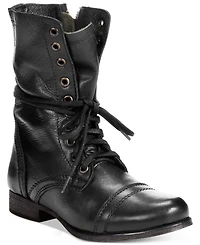 Steve Madden Women's Troopa Lace-up Combat Boots