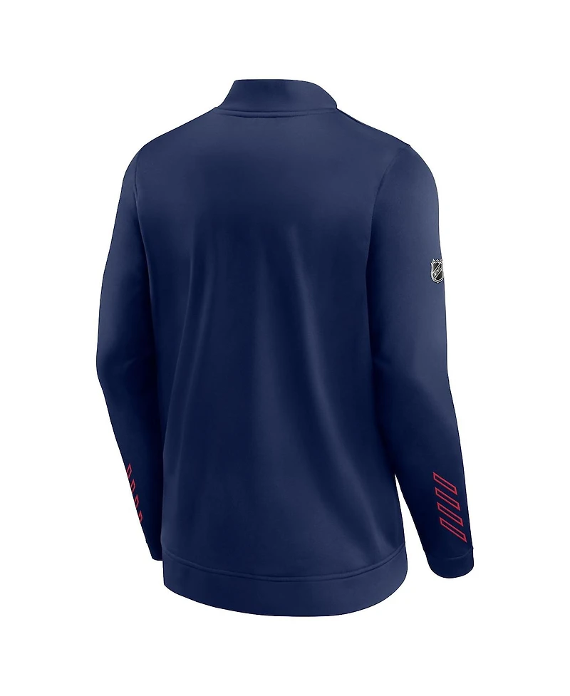 Men's Fanatics Navy Washington Capitals Locker Room Full-Zip Jacket
