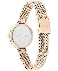 Calvin Klein Carnation Gold-Tone Mesh Bracelet Watch 28mm