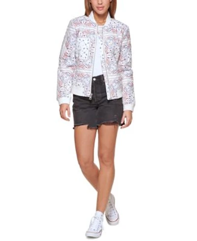 Levis Womens Diamond Quilted Casual Bomber Jacket Xs 4x