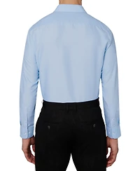 Calabrum Men's Regular Fit Dot Print Wrinkle Free Performance Dress Shirt