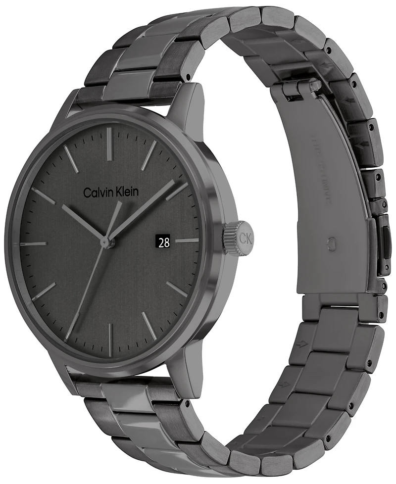 Calvin Klein Gray Stainless Steel Bracelet Watch 43mm