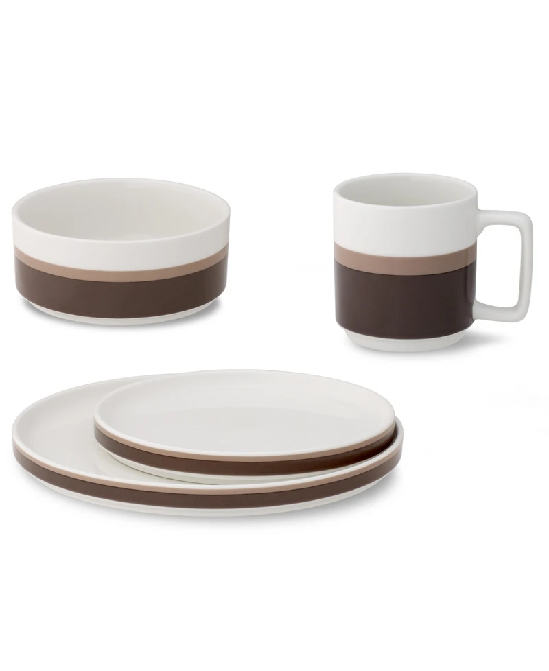 Noritake ColorStax Stripe Place Setting, 4 Piece