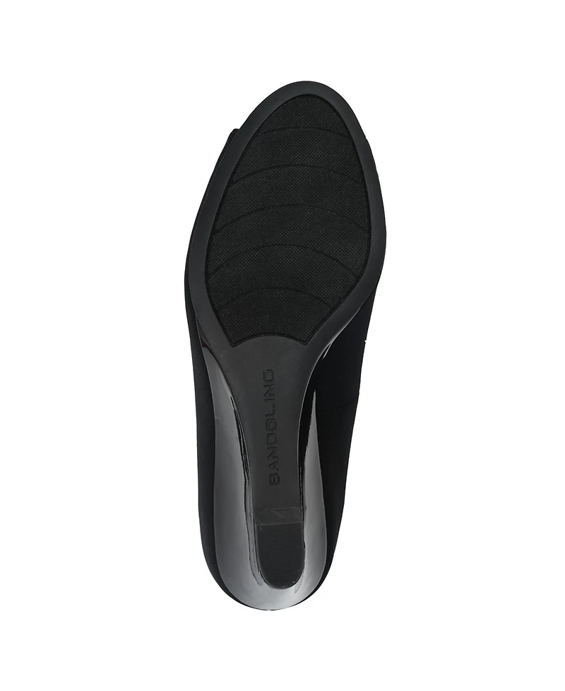Bandolino Women's Tufflove Peep Toe Wedge Pumps