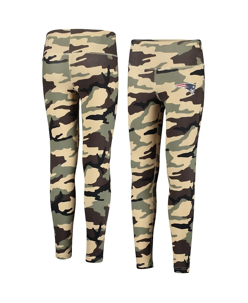 Big Girls Outerstuff Camo New England Patriots Left Right Left Leggings