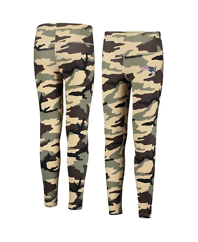 Big Girls Outerstuff Camo New England Patriots Left Right Left Leggings