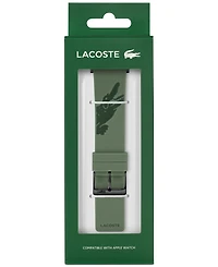 Lacoste Crocodile Print Green Silicone Strap for Apple Watch 42mm/44mm