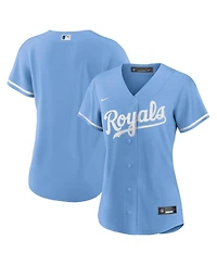 Women's Nike Light Blue Kansas City Royals Alternate Replica Team Logo Jersey