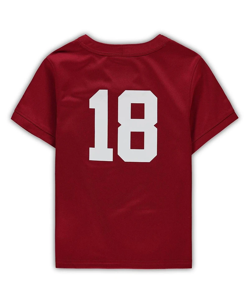Boys and Girls Toddler Nike #18 Crimson Alabama Crimson Tide Untouchable Football Jersey