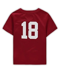 Boys and Girls Toddler Nike #18 Crimson Alabama Crimson Tide Untouchable Football Jersey