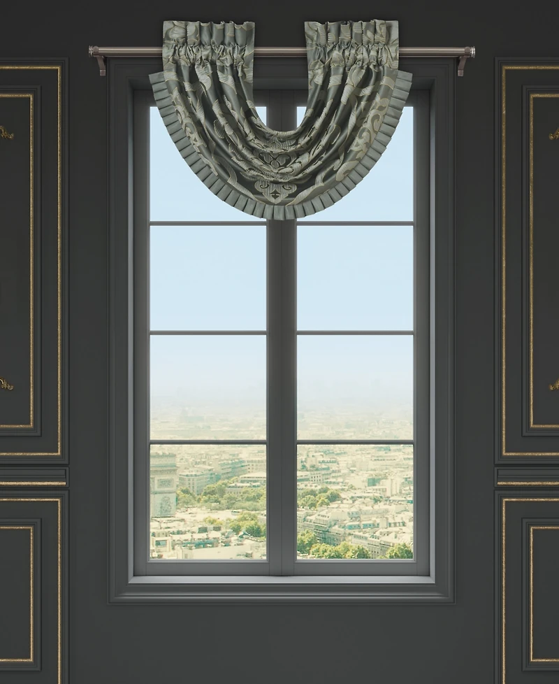 J Queen New York Santino Waterfall Window Valance, 33" x 43"
