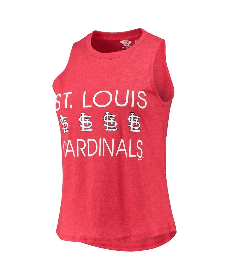 Women's Concepts Sport Navy, Red St. Louis Cardinals Meter Muscle Tank Top and Pants Sleep Set
