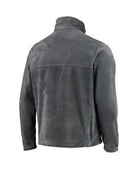 Men's Columbia Philadelphia 76ers Heathered Charcoal Flanker Full-Zip Jacket