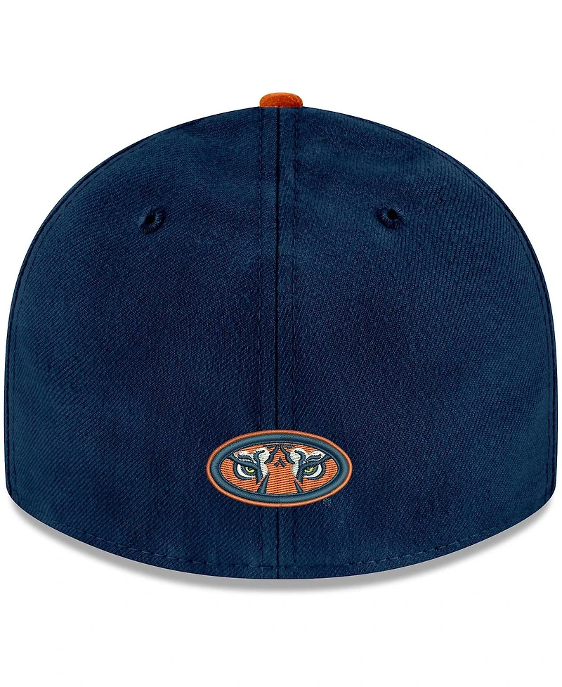 Men's New Era Navy, Orange Auburn Tigers Basic Low Profile 59Fifty Fitted Hat