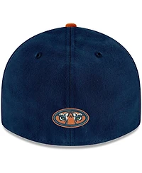 Men's New Era Navy, Orange Auburn Tigers Basic Low Profile 59Fifty Fitted Hat