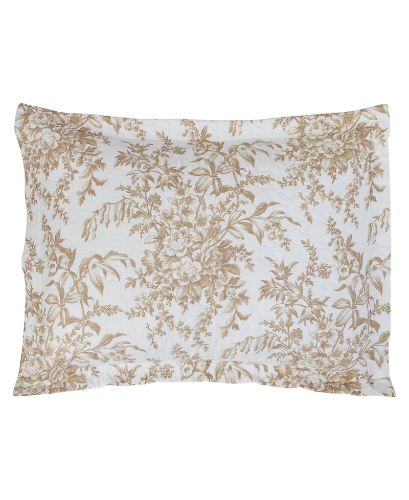Laura Ashley Bedford Cotton Reversible 3-Pc. Quilt Set, King