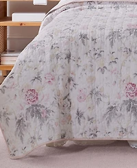 Laura Ashley Breezy Floral Reversible Piece Quilt Set
