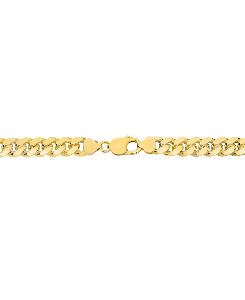 Men's Solid Cuban Link 22" Chain Necklace in 14k Gold-Plated Sterling Silver
